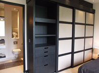 Fairhazel Gardens: Ensuite bathroom and fitted storage